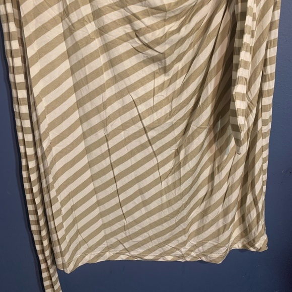 Tan and white stripped dress size PL - Picture 3 of 11